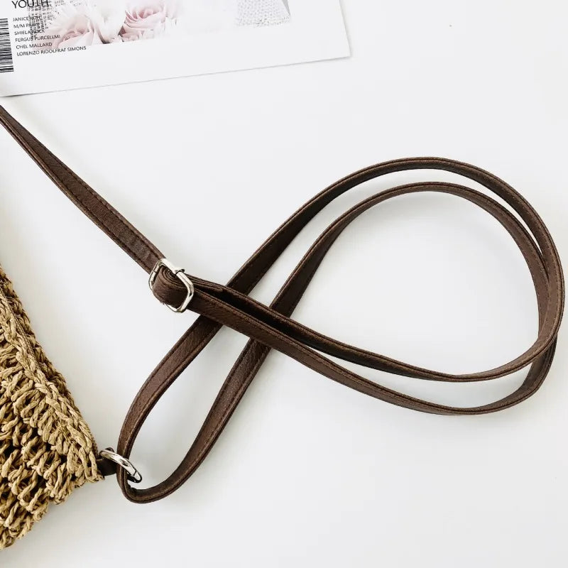 Sac à bandoulière en paille